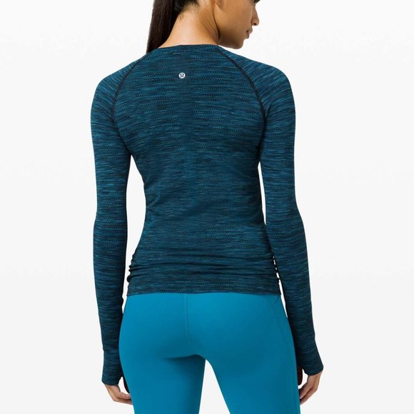 lululemon athletica Tops - NWT Lululemon Swiftly Tech Long Sleeve 2.0, 6, Prism Stripe Turquoise Tide Multi